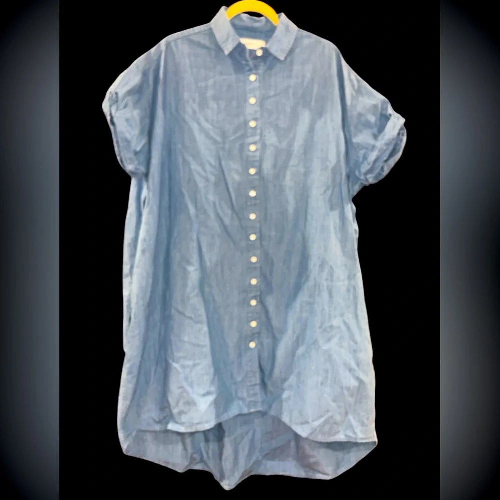 Olympia Etal Rhodes Dress shirt light denim blue - Picture 1 of 10
